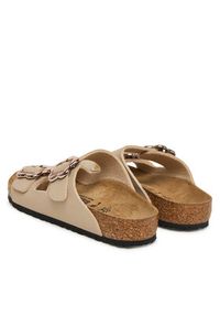 Birkenstock Klapki Arizona Flower Buckle Kids 1030419 S Beżowy. Kolor: beżowy. Materiał: skóra #4