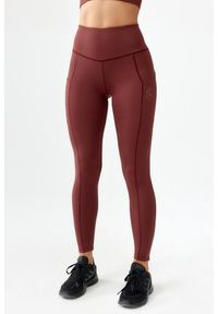 ROUGH RADICAL - Getry damskie legginsy sportowe szybkoschnące fitness Rough Radical Hamptons. Kolor: brązowy, wielokolorowy, czerwony. Sport: fitness