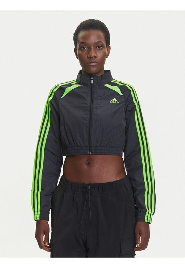 Adidas - adidas Bluza Teamgeist adicolor JZ8273 Czarny Slim Fit. Kolor: czarny. Materiał: syntetyk