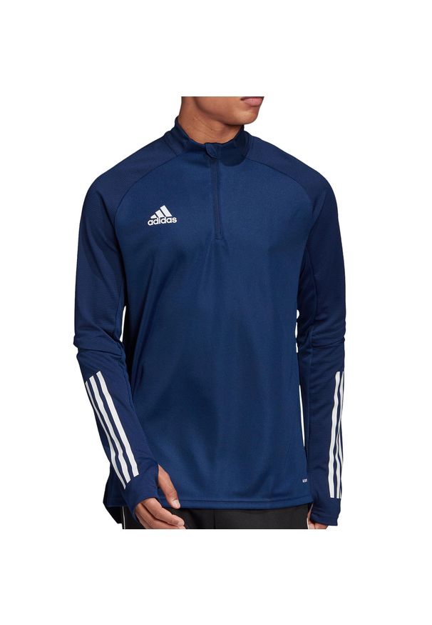 Adidas - Bluza adidas Condivo 20 Training Top M FS7121. Kolor: niebieski, wielokolorowy, biały. Sport: fitness