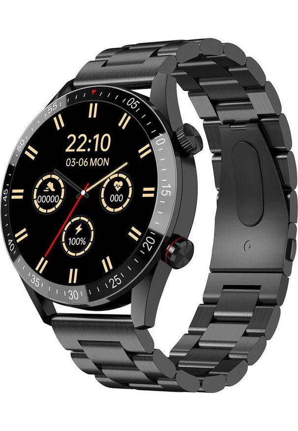 Smartwatch Gravity GT4-2 Czarny. Rodzaj zegarka: smartwatch. Kolor: czarny