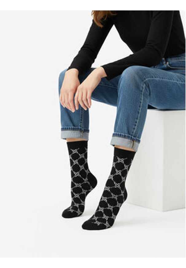 Nine West Skarpety długie CEO_BR_NW_Silver_01_Z_AW25 (3 PACK) Czarny. Kolor: czarny. Materiał: wiskoza