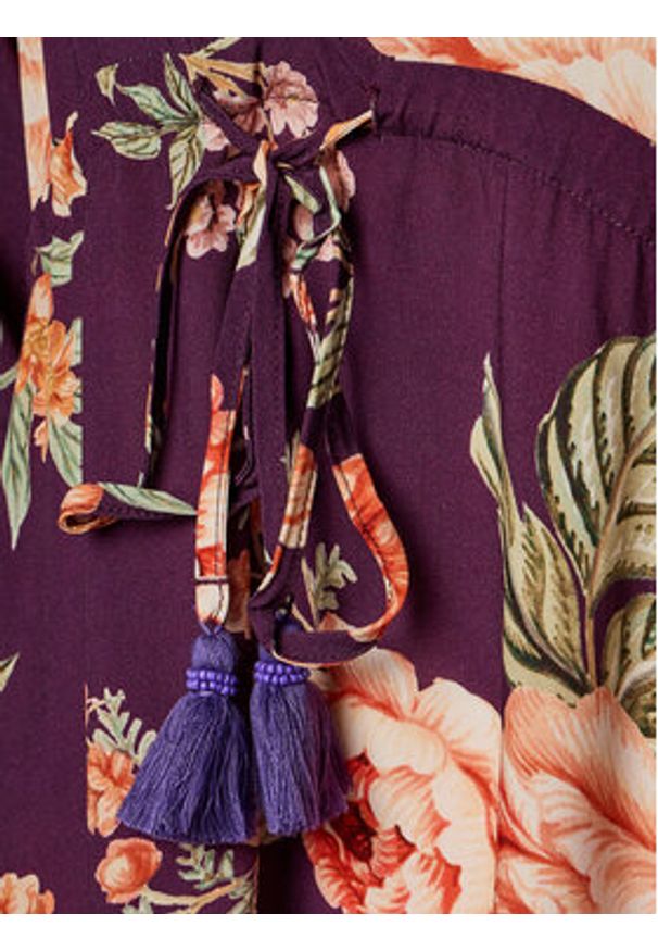 Maaji Sukienka letnia PT1867CPO603 Fioletowy Regular Fit. Kolor: fioletowy. Materiał: wiskoza. Sezon: lato