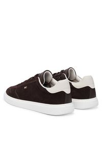 TOMMY HILFIGER - Tommy Hilfiger Sneakersy Icon Court Light Leather FW0FW09593 Beżowy. Kolor: beżowy. Materiał: skóra, zamsz #2