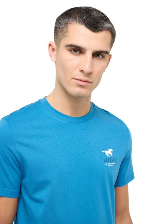 Męski T-Shirt Mustang Style Austin Sea of Belize 1016494 5444