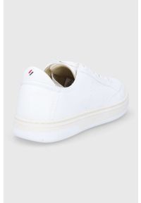 Superdry Buty kolor biały. Nosek buta: okrągły. Zapięcie: sznurówki. Kolor: biały. Materiał: guma