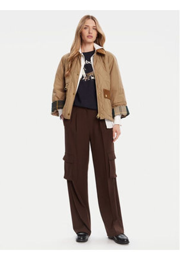 Barbour Kurtka przejściowa Martha LQU1840BE31 Brązowy Regular Fit. Kolor: brązowy. Materiał: syntetyk