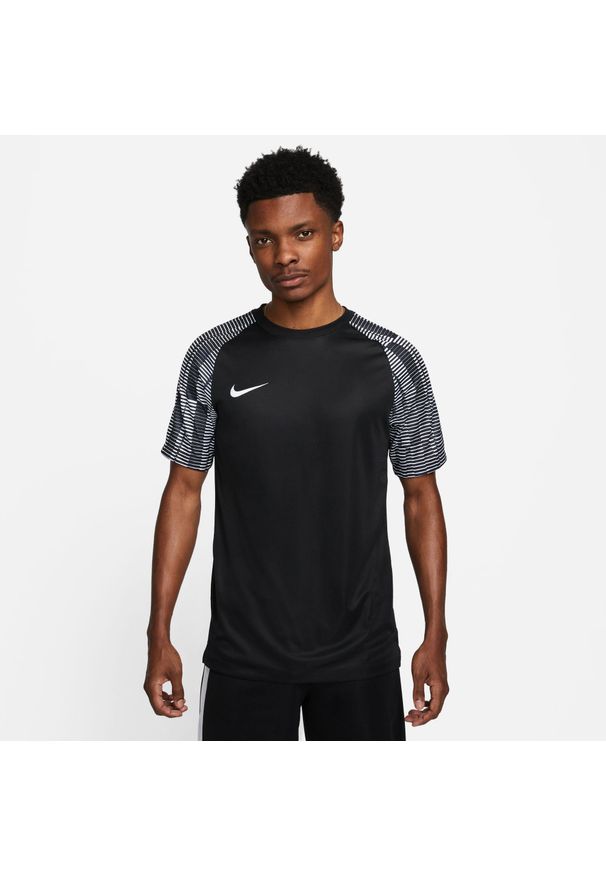 Koszulka Piłkarska Męska Nike Academy. Kolor: biały, wielokolorowy, czarny. Sport: piłka nożna