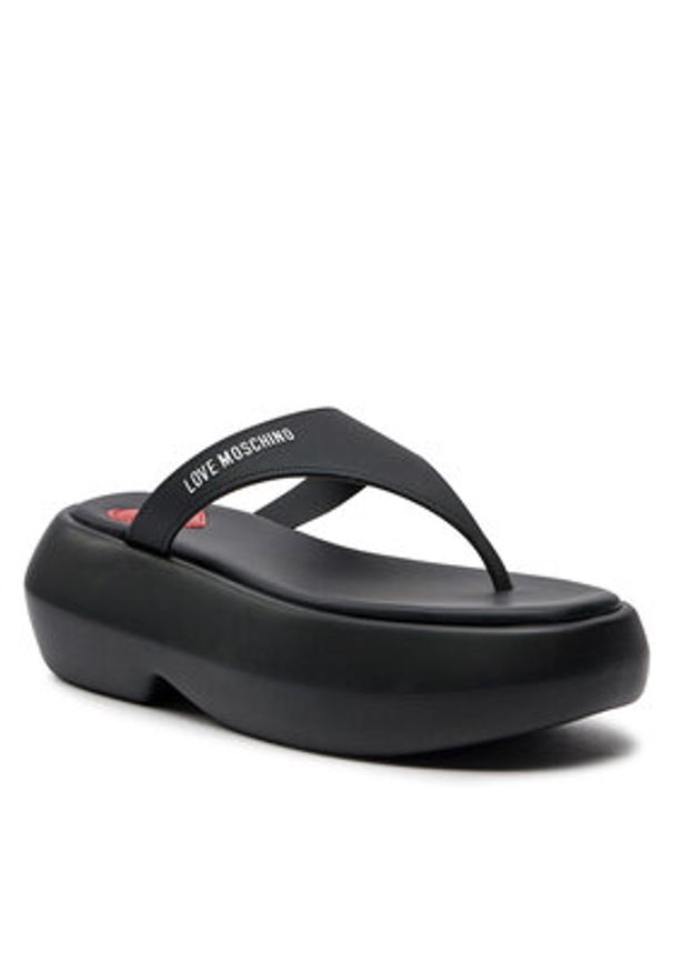 Love Moschino - LOVE MOSCHINO Japonki JA28097I0II39000 Czarny. Kolor: czarny