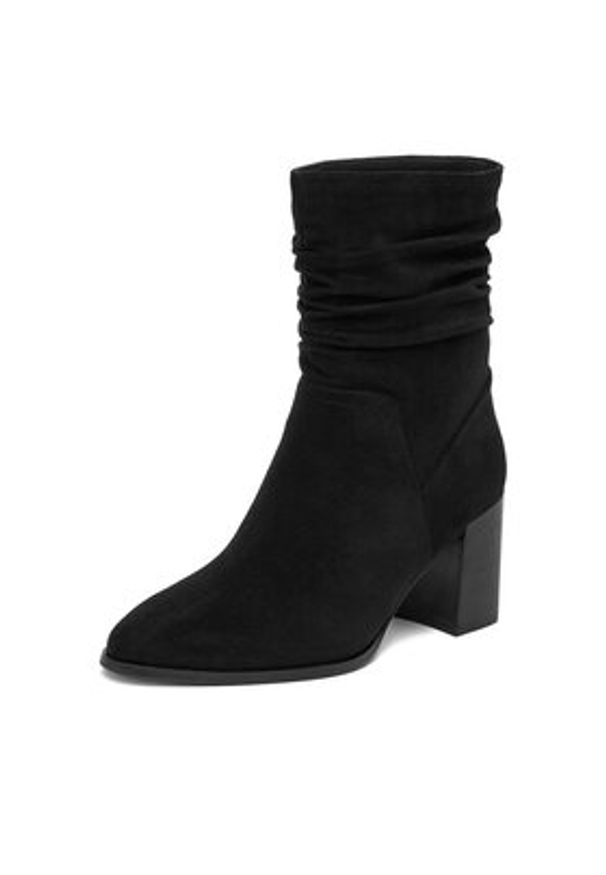 Nine West Botki CEO-JAMILAH-01 Czarny. Kolor: czarny. Materiał: materiał