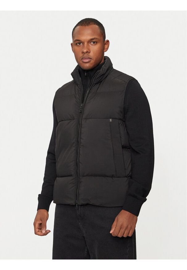 PAUL & SHARK - Paul&Shark Bezrękawnik 14312614 Czarny Regular Fit. Kolor: czarny. Materiał: syntetyk. Długość rękawa: bez rękawów