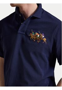 Polo Ralph Lauren Polo 710B14216003 Granatowy Regular Fit. Typ kołnierza: polo. Kolor: niebieski. Materiał: bawełna #5