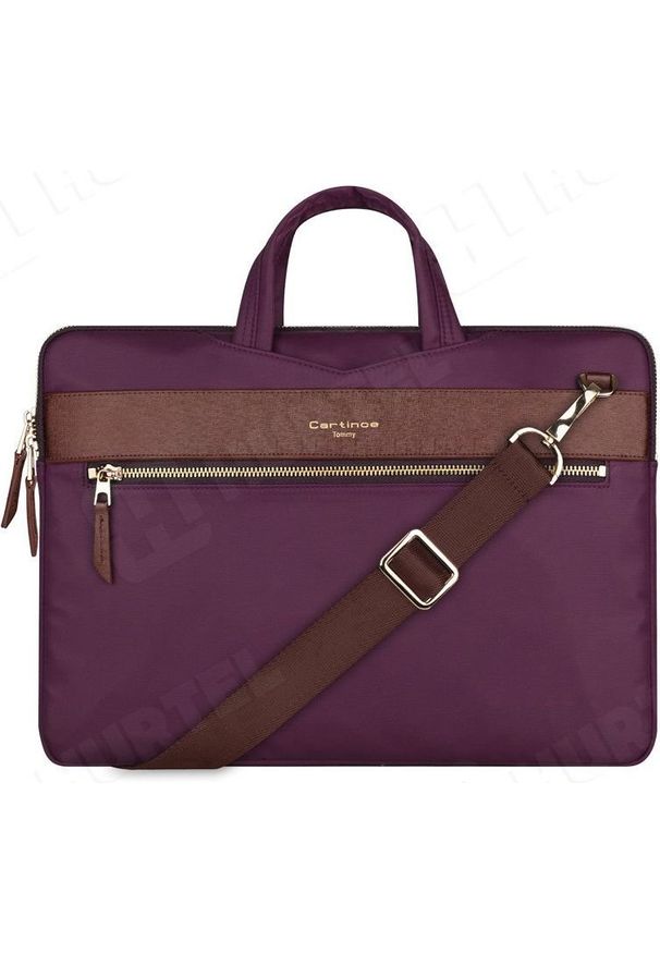 Torba Cartinoe Elegancka torba na laptopa 13,3 cala Cartinoe London Style Series fioletowa. Kolor: fioletowy. Styl: elegancki