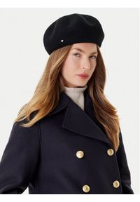 Weekend Max Mara Beret Pitti 2525576014 Czarny. Kolor: czarny. Materiał: wełna, materiał