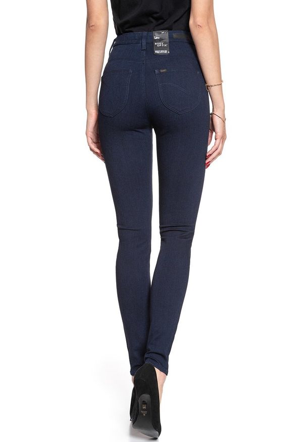 Lee - SPODNIE DAMSKIE LEE SCARLETT SUPER HIGH BLACK INDIGO L30LELLJ 112106483