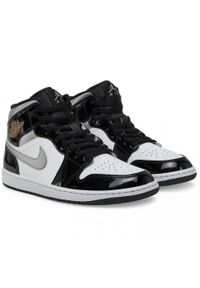 Buty męskie do koszykówki Air Jordan 1 Mid SE wielokolorowe. Kolor: czarny. Sport: koszykówka