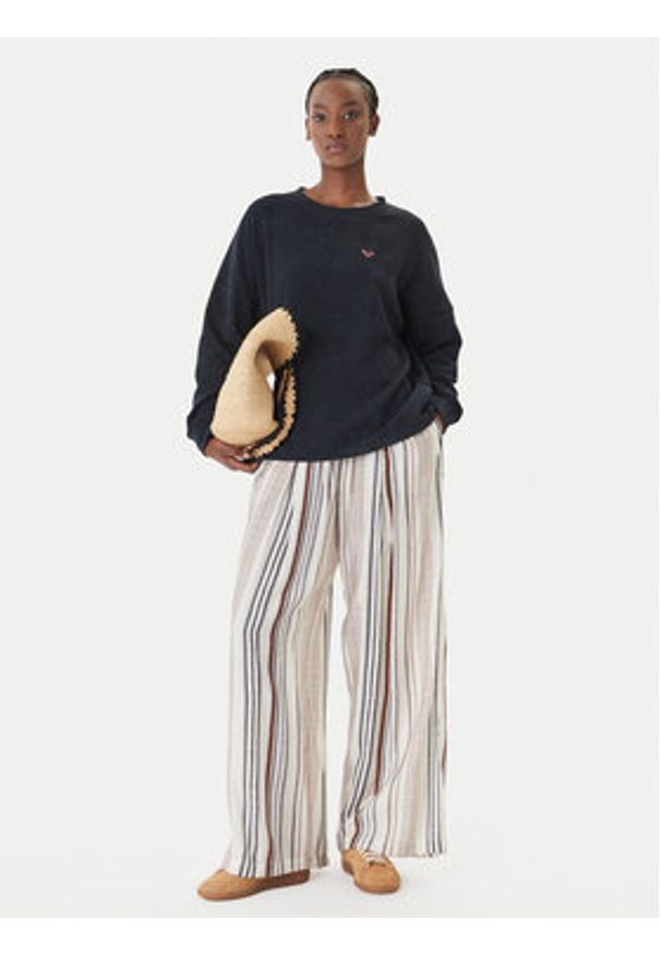 Roxy Bluzka Eastside Midweight ERJKT04381 Czarny Boxy Fit. Kolor: czarny. Materiał: bawełna