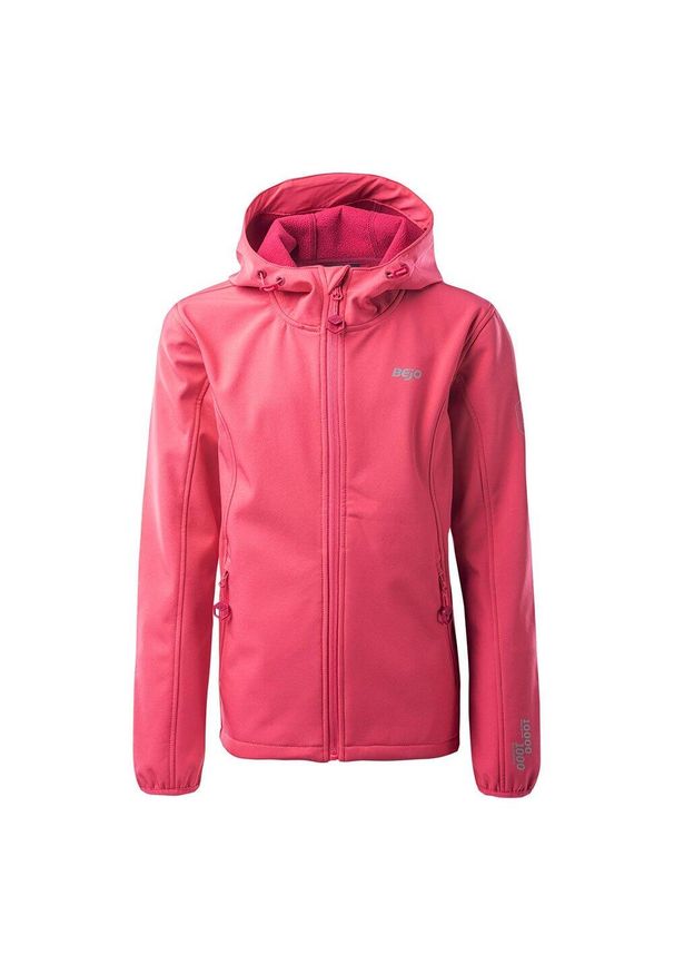 BEJO - Kurtka Dziecięca/dziecięca Juvia Soft Shell. Kolor: różowy. Materiał: softshell. Styl: sportowy