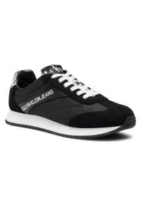 Sneakersy Calvin Klein Jeans Jerrold B4S0717 Black/Silver. Kolor: czarny. Materiał: materiał #1