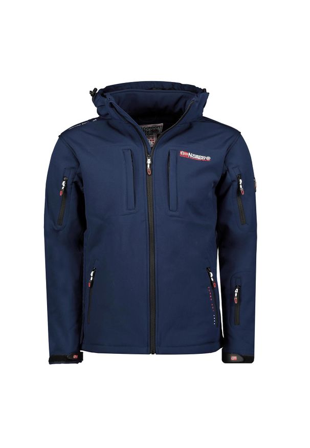 Geographical Norway Softshell TUNAR DB NAVY MEN 009 (WY9170H/GN/Navy). Kolor: niebieski. Materiał: softshell. Sport: turystyka piesza
