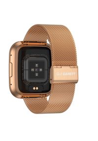GARETT - Smartwatch Garett GRC Style złoty stalowy. Rodzaj zegarka: smartwatch. Kolor: wielokolorowy, złoty, szary. Styl: casual, elegancki, sportowy