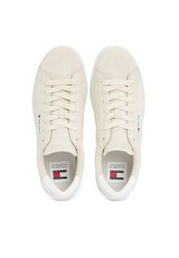 Tommy Jeans Sneakersy Tjm Leather Low Cupsole Suede EM0EM01375 Beżowy. Kolor: beżowy. Materiał: zamsz, skóra #3