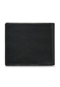 Ochnik - Niezapinany czarny skórzany portfel męski. Kolor: czarny. Materiał: skóra #4