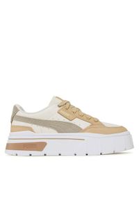 Puma Sneakersy Mayze Stack Luxe Wns 389853 02 Beżowy. Kolor: beżowy. Materiał: skóra