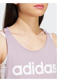 Adidas - adidas Top Essentials IS2088 Fioletowy Regular Fit. Kolor: fioletowy. Materiał: bawełna #3