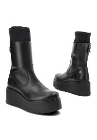 Czarne Botki Maciejka Skórzane Buty Damskie. Okazja: na co dzień. Zapięcie: zamek. Kolor: czarny. Materiał: skóra. Szerokość cholewki: normalna. Styl: casual #3