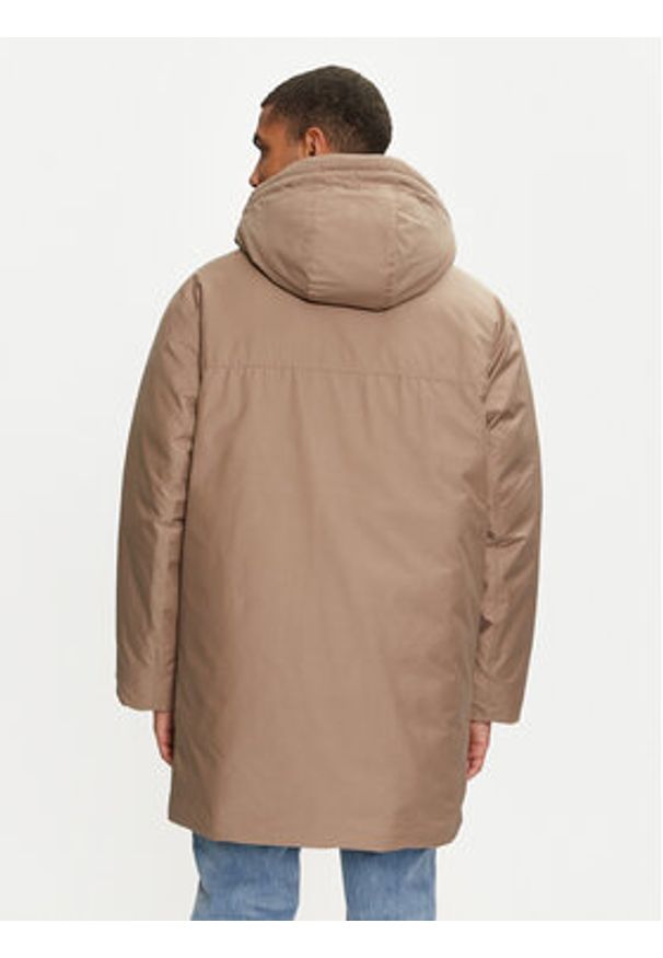 Calvin Klein Jeans Parka J30J326082 Beżowy Regular Fit. Kolor: beżowy. Materiał: syntetyk