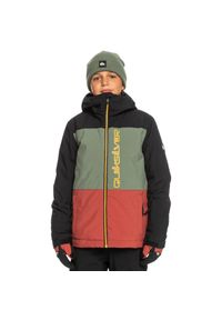 Kurtka narciarska dla dzieci Quiksilver Side Hit. Kolor: czarny. Materiał: poliester. Sezon: zima. Sport: narciarstwo #1