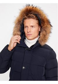Hetrego - Hetregó Kurtka puchowa Parker 8K436M 23WU07 Granatowy Regular Fit. Kolor: niebieski. Materiał: puch, syntetyk #5
