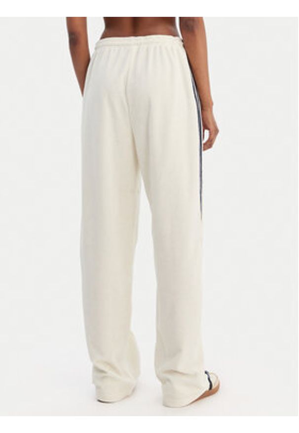 Adidas - adidas Spodnie dresowe Terry Towel Firebird KQ6663 Écru Loose Fit. Materiał: bawełna