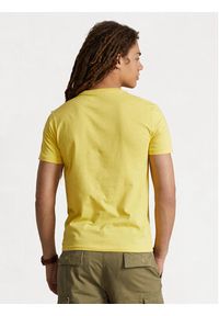 Polo Ralph Lauren T-Shirt 710671438358 Żółty Custom Slim Fit. Typ kołnierza: polo. Kolor: żółty. Materiał: bawełna #2