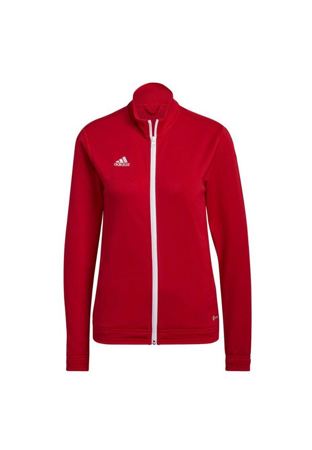 Adidas - Bluza piłkarska damska adidas Entrada 22 Track Jacket. Kolor: wielokolorowy, czerwony, biały. Sport: piłka nożna