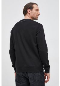 Karl Lagerfeld Bluza męska kolor czarny z aplikacją. Okazja: na co dzień. Kolor: czarny. Materiał: materiał. Wzór: aplikacja. Styl: casual