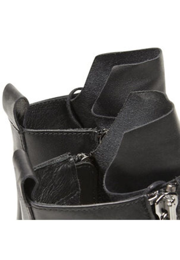 Gino Rossi Botki 222FW101V Czarny. Kolor: czarny. Materiał: skóra