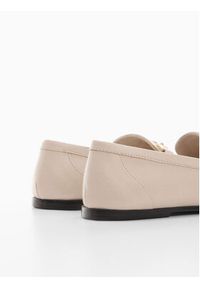 mango - Mango Mokasyny Toledo 57094424 Beżowy. Kolor: beżowy. Materiał: skóra #3