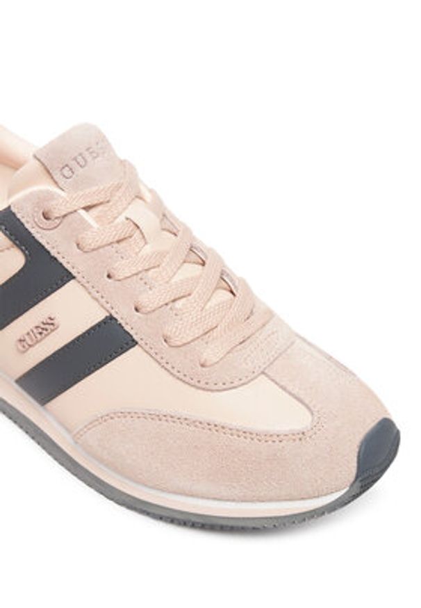 Guess Sneakersy FLTSAP LEA12 Różowy. Kolor: różowy. Materiał: skóra