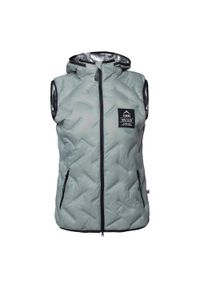 Elbrus - Damska Pikowana Kamizelka PrimaLoft Huel. Kolor: zielony. Technologia: Primaloft