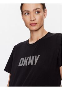 DKNY Sport T-Shirt DP2T6749 Czarny Classic Fit. Kolor: czarny. Materiał: bawełna. Styl: sportowy #4