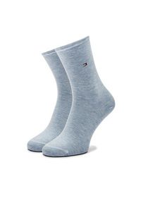 TOMMY HILFIGER - Tommy Hilfiger Skarpety długie 371221106 Niebieski. Kolor: niebieski. Materiał: materiał, bawełna