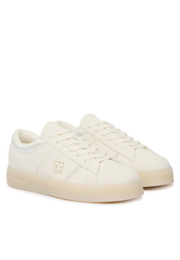 Armani Exchange Sneakersy XW002782 AF25079 M0107 Biały. Kolor: biały. Materiał: skóra