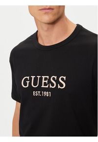 Guess T-Shirt M4YI17 I3Z14 Czarny Regular Fit. Kolor: czarny. Materiał: bawełna