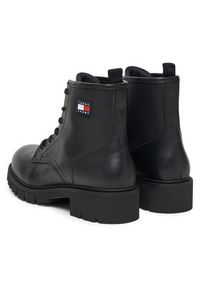 Tommy Jeans Trapery Tjw Lace Up Leather Boot EN0EN02824 Czarny. Kolor: czarny. Materiał: skóra #5