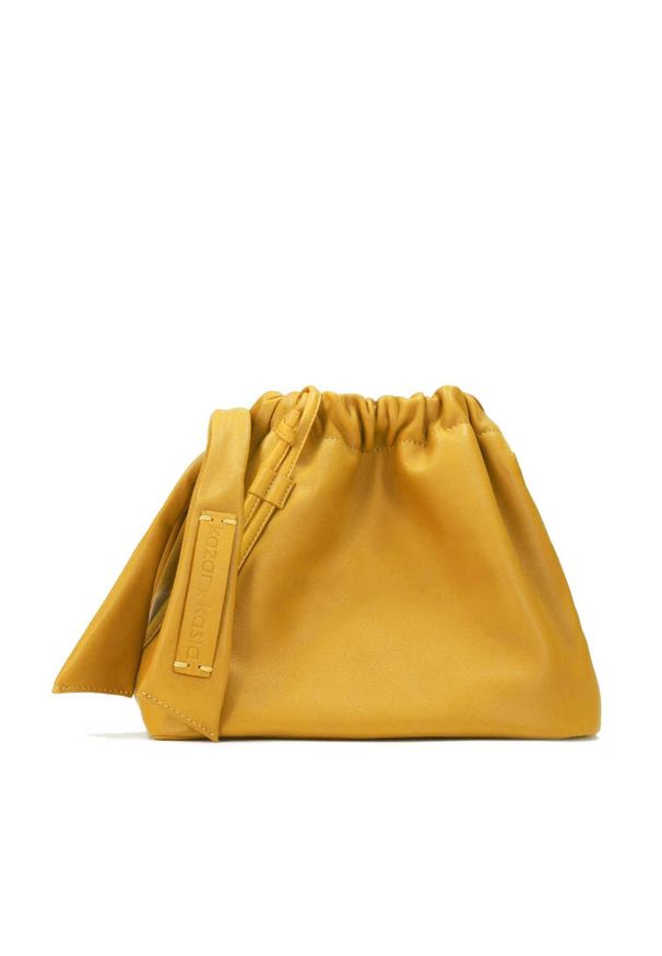 Kazar - Żółta torebka damska kazar x kasia. Kolor: żółty. Materiał: skórzane. Styl: elegancki