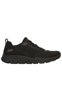 skechers - Buty damskie Skechers Bobs Sport B Light 117700BBK - czarne. Zapięcie: bez zapięcia. Kolor: czarny. Szerokość cholewki: normalna. Wzór: aplikacja. Model: Skechers Sport #1
