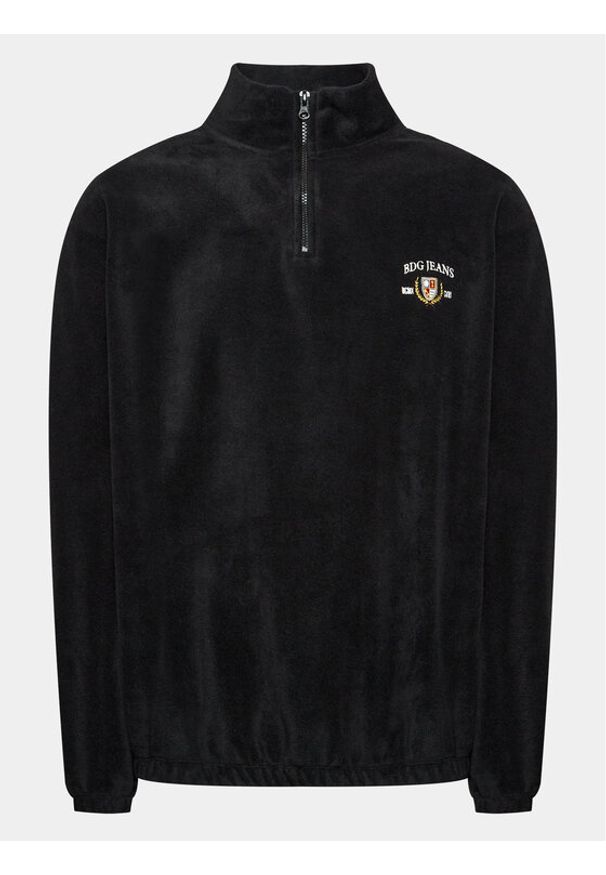 BDG Urban Outfitters Bluza Crest Fleece 75326991 Czarny Baggy Fit. Kolor: czarny. Materiał: syntetyk