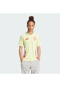 Adidas - Koszulka Spain 24 Away. Kolor: wielokolorowy, niebieski, zielony. Materiał: materiał